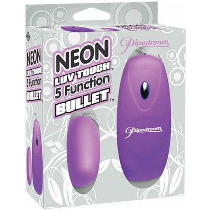 Neon Luv Touch 5-Function Bullet Vibrator - Model NLB-5P - For Women - Clitoral Stimulation - Purple