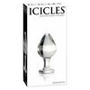 Pipedream Icicles No 25 Glass Anal Plug - Clear: The Exquisite Hand Blown Glass Pleasure Enhancer for Sensational Anal Stimulation - Adult Naughty Store