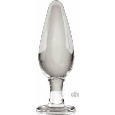 Pipedream Icicles No. 26 Glass Butt Plug - Exquisite Hand Blown Glass Anal Pleasure Toy for All Genders - Sensual Midnight Black