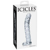 Icicles #60 Glass G-Spot Dong Clear