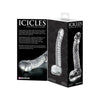 Icicles No. 61 Glass G-Spot Dildo - Clear Glass Pleasure Wand for Women