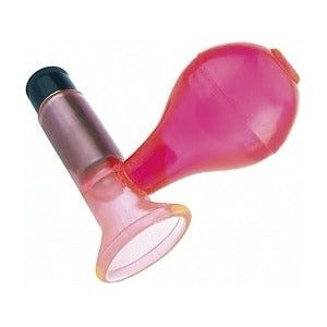 Introducing the SensaPleasurePro Wireless Vibrating Clit Sucker - Model VCS-5000 - Female Clitoral Stimulation - Pink