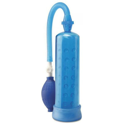 Pump Worx Silicone Power Pump - Blue: The Ultimate Male Enhancement Device for Unforgettable Pleasure