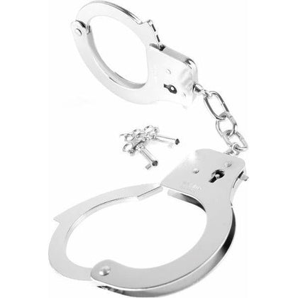 Pipedream Fetish Fantasy Series Designer Metal Handcuffs - Model 2021-S, Unisex, for Enhanced Pleasure, Silver