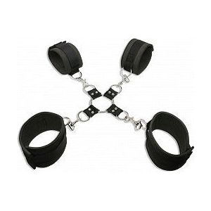 Fetish Fantasy Series Extreme Hog Tie Kit - Ultimate Bondage Experience for Couples - Model HT-500 - Unisex - Full Body Restraint - Black - Adult Naughty Store