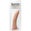 Basix Rubber Works 7 Slim Dong with Suction Cup - Model 7S - Realistic Dildo for Women - G-Spot and Anal Pleasure - Flesh - Adult Naughty Store