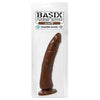 Basix Rubber Works 7 Slim Dong With Suction Cup - Brown - Premium USA-Made Realistic Dildo for Women and Men - Pleasure Anywhere You Desire