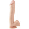Basix Rubber Works 12-Inch Suction Cup Beige Dong - Model B12SCBD: Unisex Anal and Vaginal Pleasure Toy