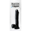 Basix Rubber Works 12-Inch Suction Cup Dong - Model BRS-12SCD - Unisex Pleasure Toy for Intense Sensations - Black