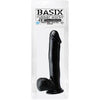 Basix Rubber Works 12-Inch Suction Cup Dong - Model BRS-12SCD - Unisex Pleasure Toy for Intense Sensations - Black - Adult Naughty Store