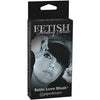 Pipedream Fetish Fantasy Satin Love Mask - Black, O-S: Sensory Deprivation for Heightened Pleasure - Adult Naughty Store