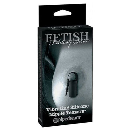 Fetish Fantasy Series Limited Edition Vibrating Silicone Nipple Teazers - Intense Pleasure for All Genders - Model LM-02 - Sensual Stimulation for Nipples - Elegant Black