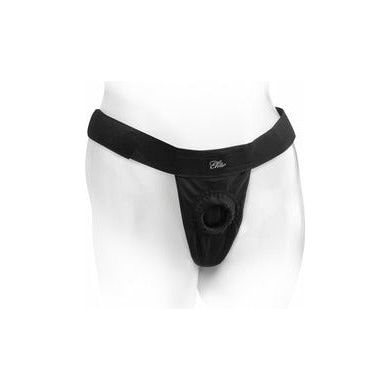 Fetish Fantasy Elite Universal Breathable Harness O-S Black - Comfortable Strap-On Harness for Sensational Strap-On Sex