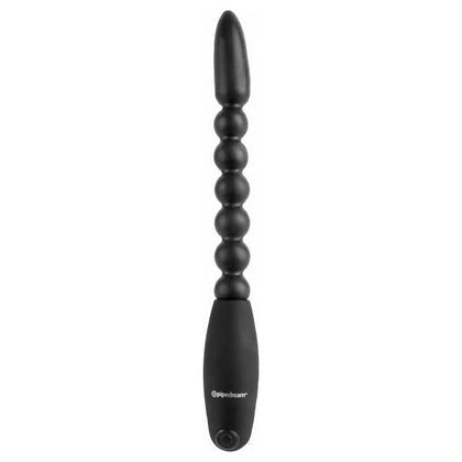 Pipedream Flexa-Pleaser Power Beads Black Anal Stimulator - Model XYZ - Unleash Sensational Pleasure for Men and Women - Adult Naughty Store