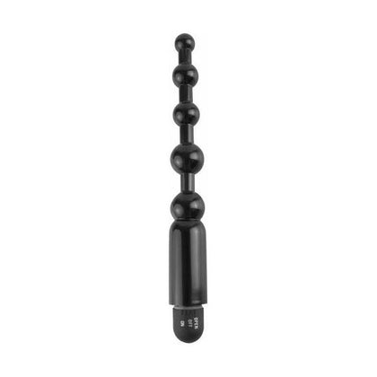 Introducing the Pipedream Beginner's Power Beads - Anal Pleasure Toy for Beginners - Model B-123 - Unisex - Sensational Backdoor Stimulation - Midnight Black - Adult Naughty Store