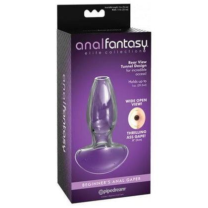 Anal Fantasy Elite Glass Gaper - Clear: The Ultimate Unisex Pleasure for Anal Arousal and Prostate Play