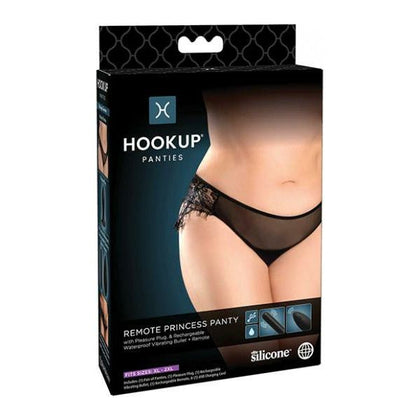 Hookup Panties Remote Princess Panty Black XL-XXL