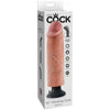 King Cock 10-Inch Vibrating Dildo - Realistic Pleasure for Intense Satisfaction - Beige - Adult Naughty Store