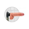 King Cock 7-Inch Vibrating Realistic Dildo with Balls - Model KC-7VB - For Enhanced Pleasure - Beige