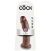 King Cock Realistic 9 Inch Dildo - Model KC-9001 - Brown - For Ultimate Pleasure and Realistic Sensations - Suitable for All Genders