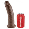 King Cock Realistic 9 Inch Dildo - Model KC-9001 - Brown - For Ultimate Pleasure and Realistic Sensations - Suitable for All Genders