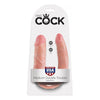 King Cock U-Shaped Double Trouble Medium Dildo - Beige - Adult Naughty Store