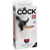 King Cock Strap On Harness with 7 inches Beige Dildo - Realistic Pleasure for All Genders