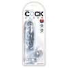 King Cock Clear 6 inches Realistic Dildo with Balls - Lifelike Pleasure for Him and Her - Model KC-6CL - Translucent Clarity - Transparent Cock Toy for Intense Stimulation