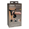 King Cock Elite Deluxe Silicone Body Dock Kit - The Ultimate Strap-On Pleasure Experience for All Genders - Dual-Density, Suction Cup, Swinging Balls - Black - Adult Naughty Store