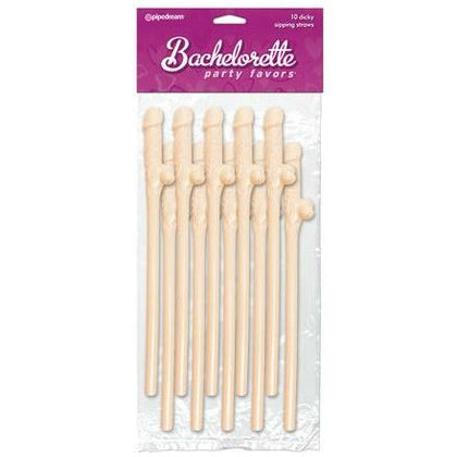 Bachelorette Party Favors Dicky Sipping Straws Beige 10pc.

Introducing the Naughty Novelties Bachelorette Party Favors Dicky Sipping Straws - The Perfect Adult Party Essential for a Memorable Night of Laughter and Fun!