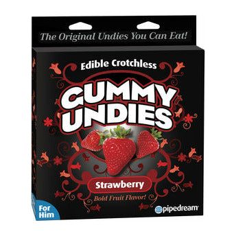 Strawberry Delight Edible Male Gummy Undies - Sensual Strawberry Flavored Underwear for a Deliciously Naughty Experience