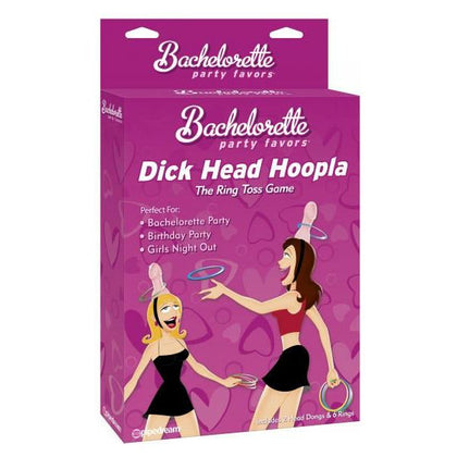 Introducing the Sensual Pleasure Co. Deluxe Dick Head Hoopla Ring Toss Game - Model DH-3000 - Unisex Adult Toy for Hilarious Fun - Pleasure Zone: Naughty Games - Vibrant Color Edition - Adult Naughty Store