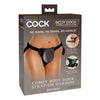 King Cock Elite Comfy Body Dock Strap-On Harness - Black, Ultimate Pleasure for Couples and Individuals - Adult Naughty Store