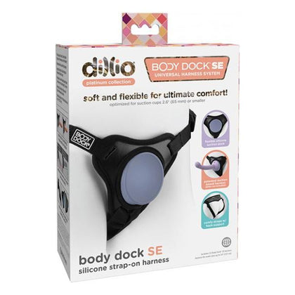 Dillio Platinum Body Dock SE Strap-On Harness - Black: The Ultimate Universal Harness System for Effortless Pleasure - Adult Naughty Store