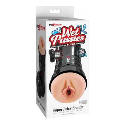 Introducing the Pdx Extreme Wet Pussies Super Juicy Snatch Stroker Light: The Ultimate Self-Lubricating Male Masturbator - Model WS-5000, Designed for Men, Pdx Extreme Pleasure Tunnel, Light Grey