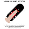 PDX Elite Vibrating Mega Milker Stroker - The Ultimate Male Pleasure Device for Intense Sensations and Thrilling Stimulation in Black - Adult Naughty Store