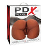 Introducing the PDX Plus Perfect Ass XL Masturbator - Brown: The Ultimate Pleasure Companion for Men! - Adult Naughty Store