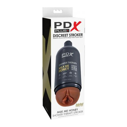 PDX Plus Shower Therapy Milk Me Honey - Brown
Introducing the SensaPleasure PDX Plus Shower Therapy Stroker - Model X8: The Ultimate Discreet Pleasure Experience for Discerning Gentlemen