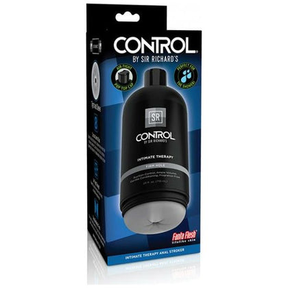 Sir Richard's Control Intimate Therapy Anal Stroker - The Ultimate Men's Care Must-Have for Sensational Solo Sessions - Model ST-500 - Male - Intense Anal Pleasure - Sleek Black