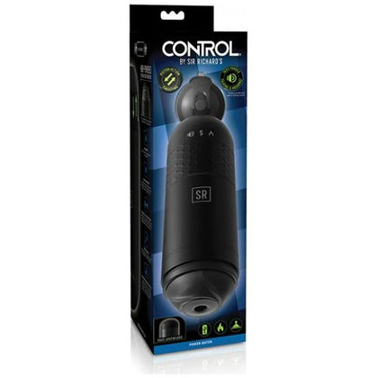 Control Power-Bator W-Talking & Moaning - Black: The Ultimate Hands-Free Thrusting Masturbator for Men, Intensifying Pleasure in Style