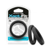 Perfect Fit Xact-Fit #18 Premium Silicone Black Cock Ring - Enhanced Pleasure for Men