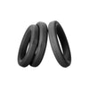 Perfect Fit Xact-Fit Cockring 3 Ring Kit S-M Black - Customizable Pleasure for Men - Adult Naughty Store