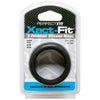 Perfect Fit Xact-Fit Cockring 3 Ring Kit M-L Black Silicone - Enhance Pleasure and Performance for Men