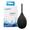 Ergoflo Impulse Black Anal Douche - Compact Biobased PVC and Polypropylene Leak-Proof Anal Cleansing System for Unforeseen Intimate Moments