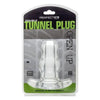 Perfect Fit Double Tunnel Plug Medium Clear - Innovative Unisex Anal Pleasure Toy PTM-001, Clear