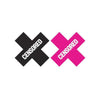 Xgen Products Peekaboos Censored Pasties - 2 Pairs (Black/Pink) - X-Shaped Nipple Covers for All Genders - Enhance Intimate Moments - One Size Fits Most