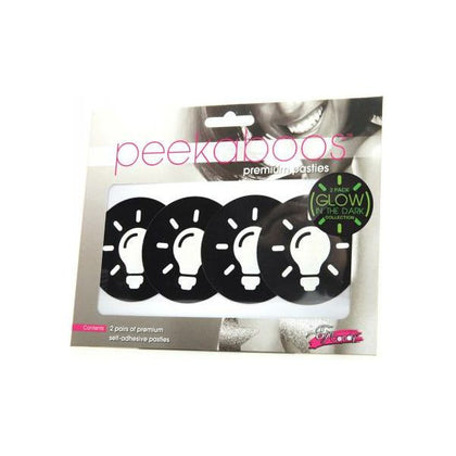 Peekaboos Glow In The Dark Light Bulb - Pack Of 2

Introducing Peekaboos Premium Pasties: The Ultimate Reveal - Glow In The Dark Light Bulb Edition