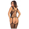 Rene Rofe Flight Risk Sheer Bodystocking Black O-S - Women's Sensual Lingerie for Alluring Full-Body Pleasure - Size: One Size Fits Most - Adult Naughty Store