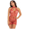 Rene Rofe Pink Lipstick Shreds of Decency Mini Dress - Seductive Red Lingerie for Women - Model: O-S - Perfect for Intimate Moments - One Size Fits Most (Bust: 31