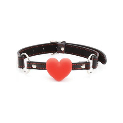 Plesur Heart Ball Gag W-red Hearts - Black

Introducing the Plesur Heart Ball Gag W-red Hearts - Black: The Ultimate Pleasure Indulgence for Alluring Play - Adult Naughty Store